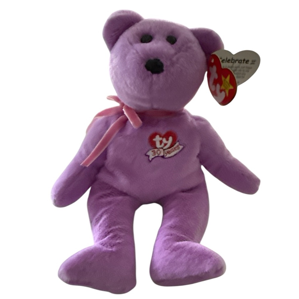 Ty Celebrate II Purple Beanie Babies Bear